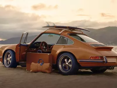 Louis Vuitton's Inaugural Automotive Collaboration with Singer Transforms Iconic Porsche 911s