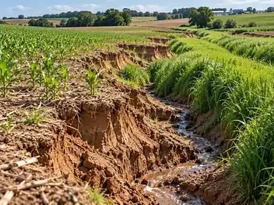 Innovaciones agrícolas: La vegetación supera a las cárcavas en control de erosión